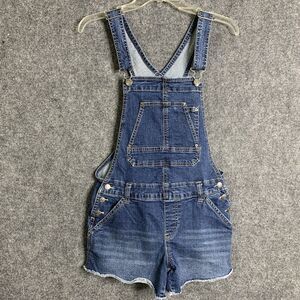 Union Bay Denim Shortalls Women S Button Sides Adjustable Straps